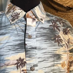 Men's Large Hawaiian Shirt w/Pocket (A101)